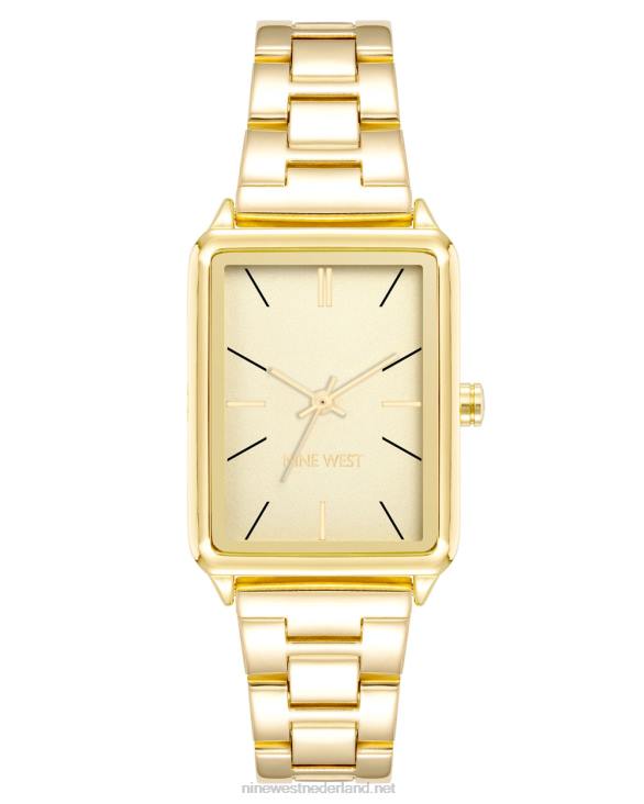 armbandhorloge met rechthoekige kast Nine West 62LB2874