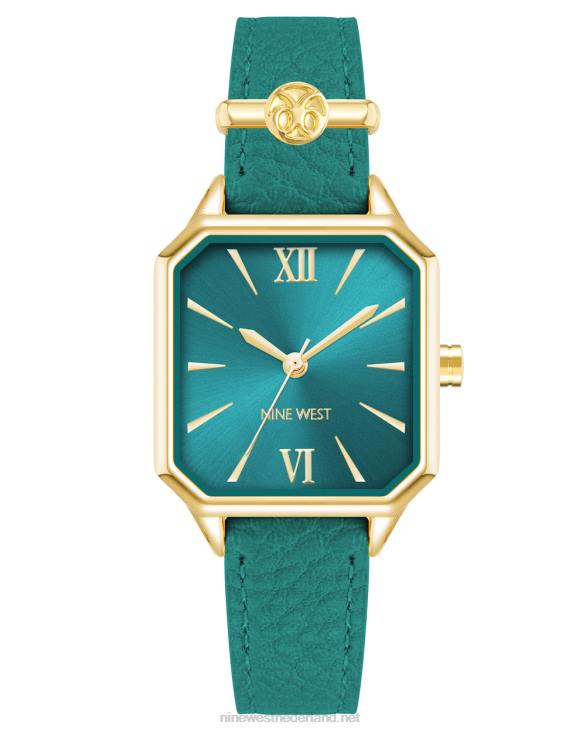 horloge met logo charme band Nine West 62LB2860 wintertaling