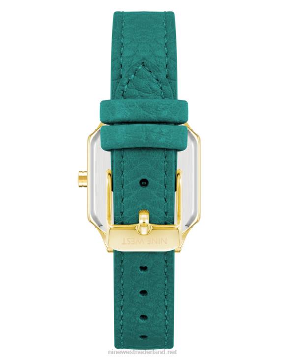 horloge met logo charme band Nine West 62LB2860 wintertaling