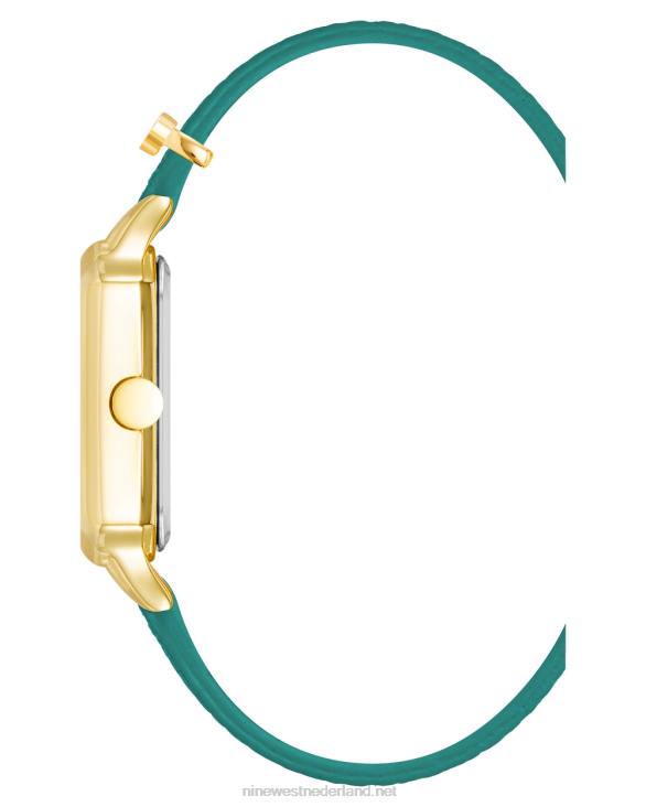 horloge met logo charme band Nine West 62LB2860 wintertaling