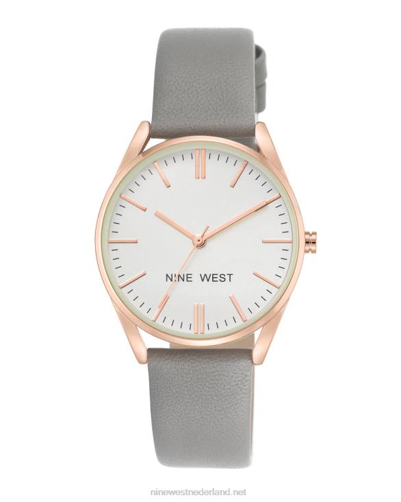 klassiek bandhorloge Nine West 62LB2902 grijs