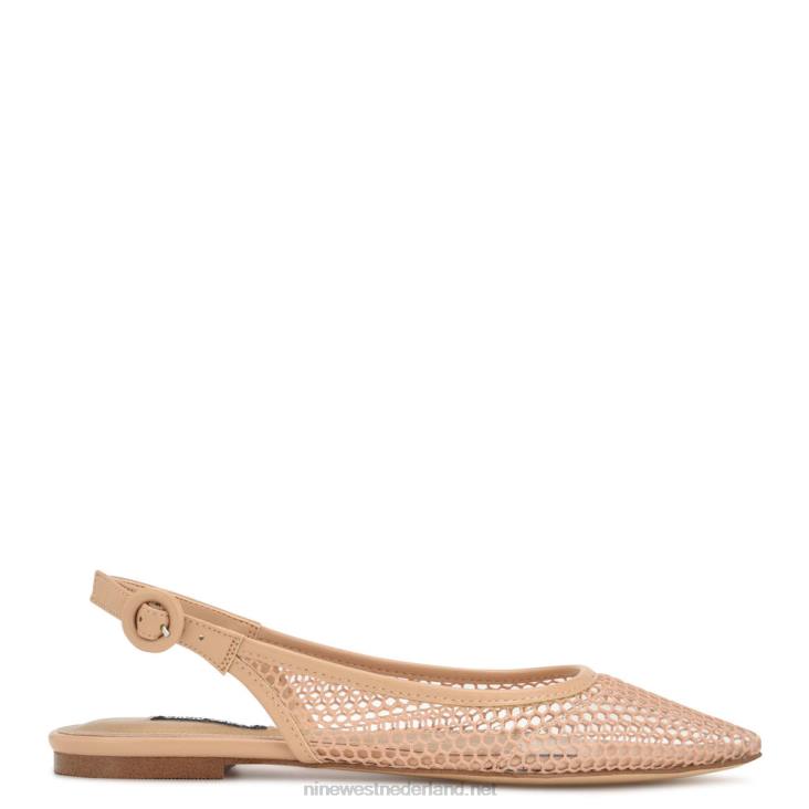 branid mesh slingback flats Nine West 62LB2303 warme blos/helder