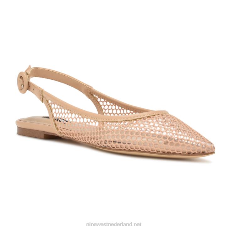 branid mesh slingback flats Nine West 62LB2303 warme blos/helder