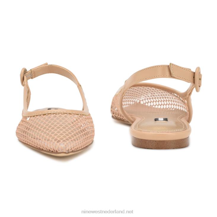 branid mesh slingback flats Nine West 62LB2303 warme blos/helder