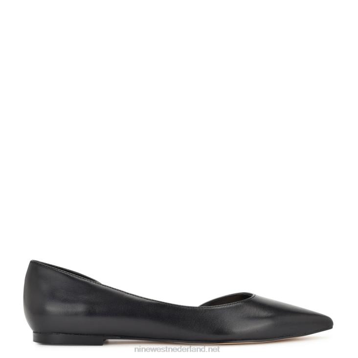 blaha d'orsay flats Nine West 62LB2267 zwart leer