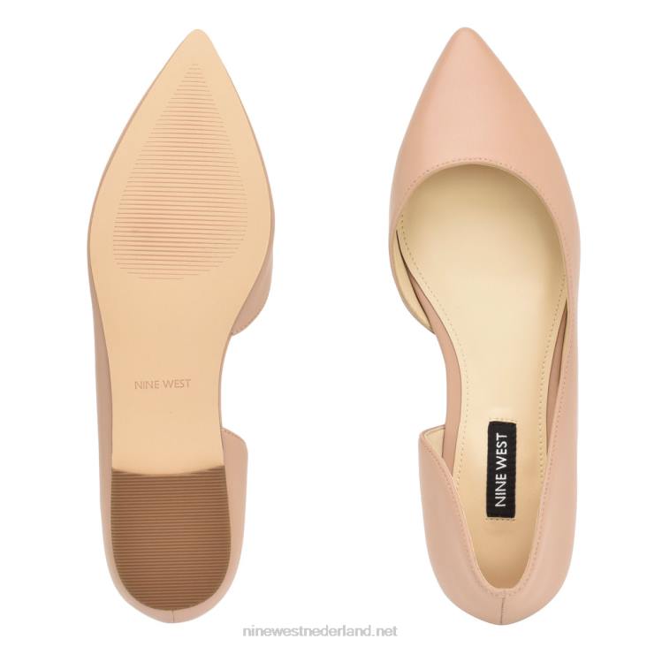 blaha d\'orsay flats Nine West 62LB2268 nauwelijks nude leer