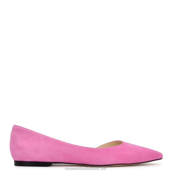 blaha d'orsay flats Nine West 62LB887 neonroze suède