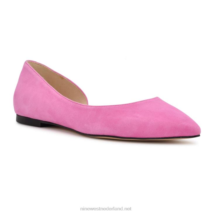 blaha d\'orsay flats Nine West 62LB887 neonroze suède