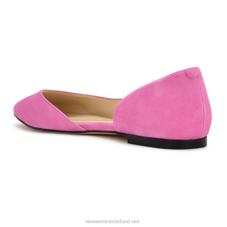 blaha d\'orsay flats Nine West 62LB887 neonroze suède