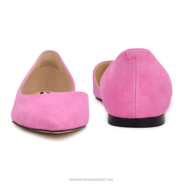 blaha d\'orsay flats Nine West 62LB887 neonroze suède