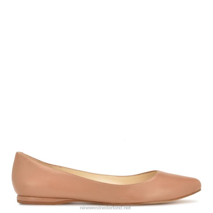 speakup amandelteen flats Nine West 62LB2094 lichtbruin leer