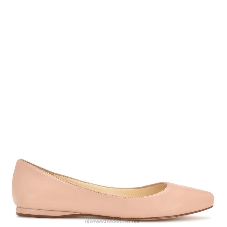 speakup amandelteen flats Nine West 62LB2230 licht natuurlijk leer