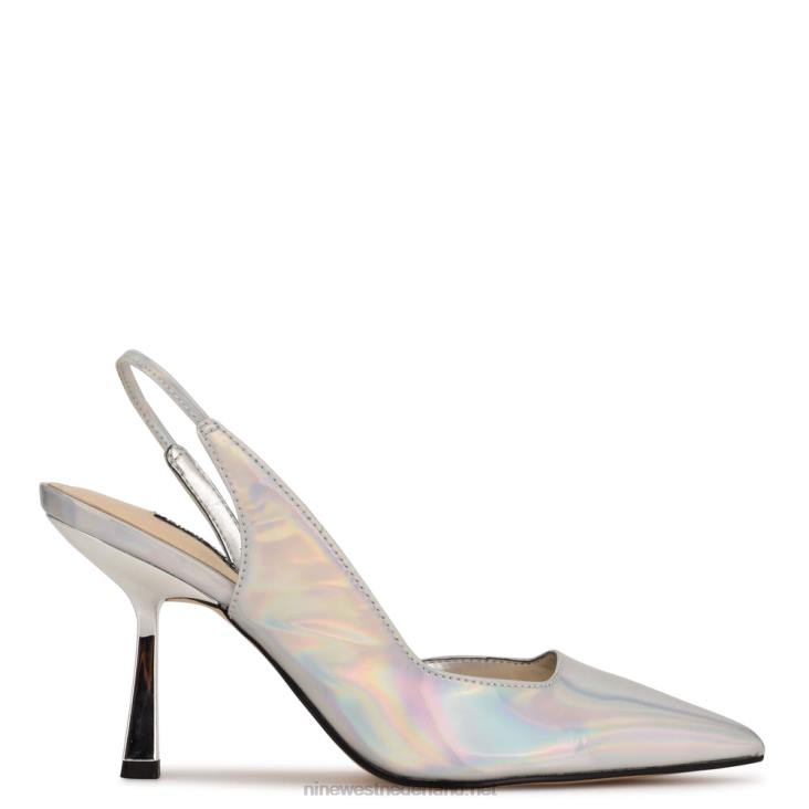 Mollie slingbacks met spitse neus en hakken Nine West 62LB1120 iriserend