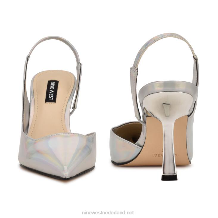 Mollie slingbacks met spitse neus en hakken Nine West 62LB1120 iriserend