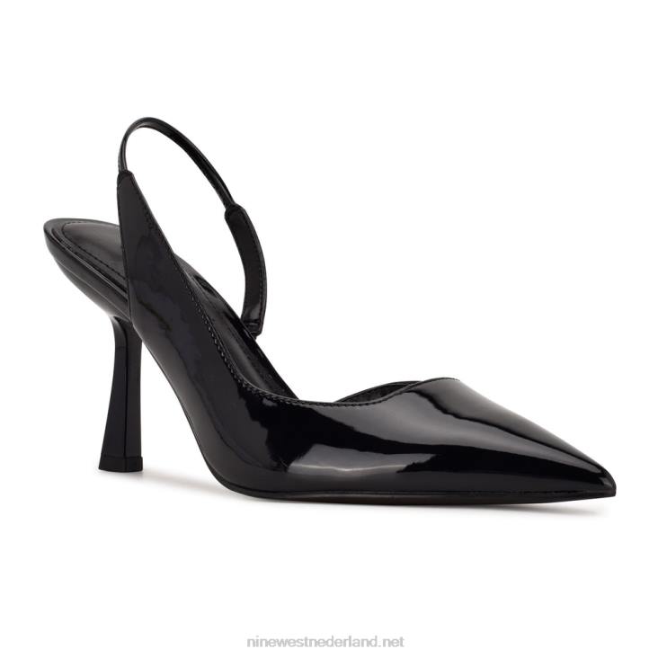 Mollie slingbacks met spitse neus en hakken Nine West 62LB1122 zwart
