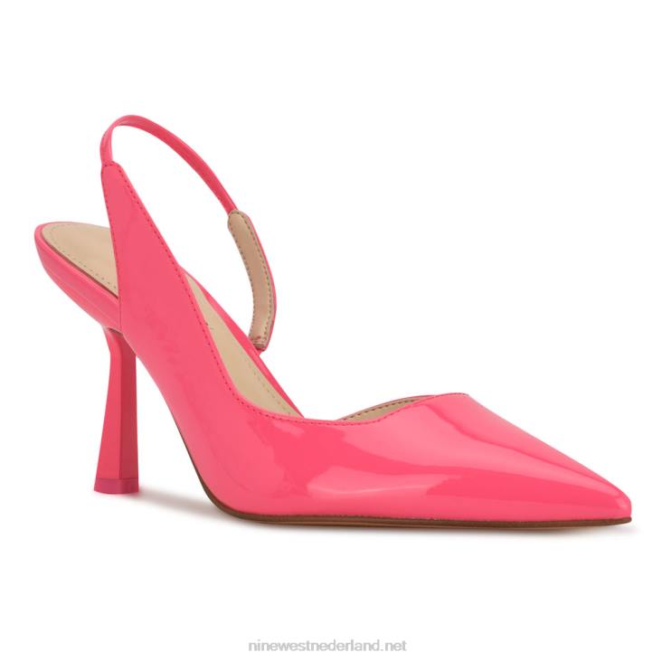 Mollie slingbacks met spitse neus en hakken Nine West 62LB1944 miami-roze