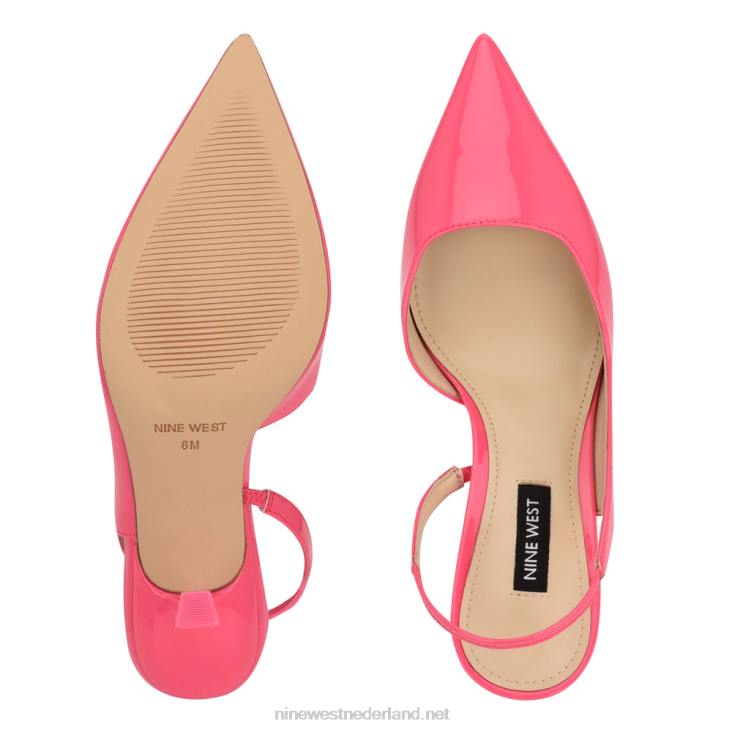Mollie slingbacks met spitse neus en hakken Nine West 62LB1944 miami-roze