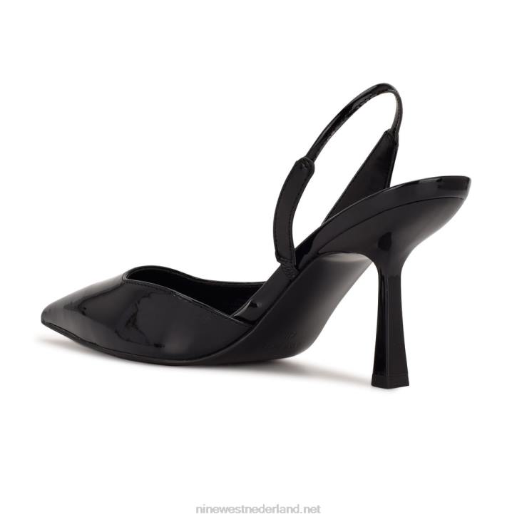 Mollie slingbacks met spitse neus en hakken Nine West 62LB1959 zwart