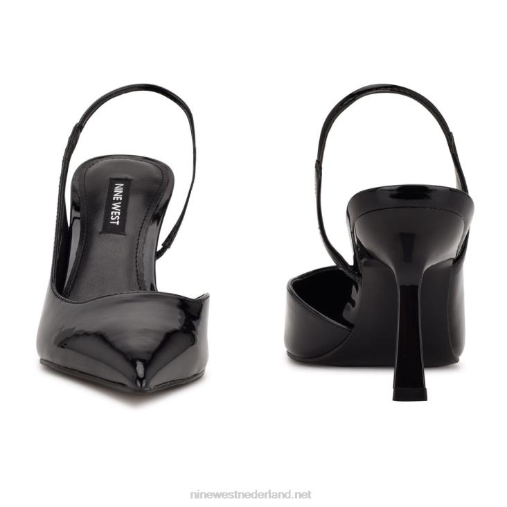 Mollie slingbacks met spitse neus en hakken Nine West 62LB1959 zwart