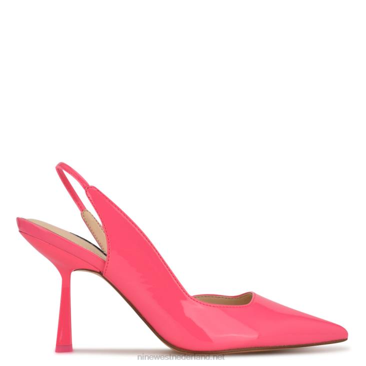 Mollie slingbacks met spitse neus en hakken Nine West 62LB970 miami-roze