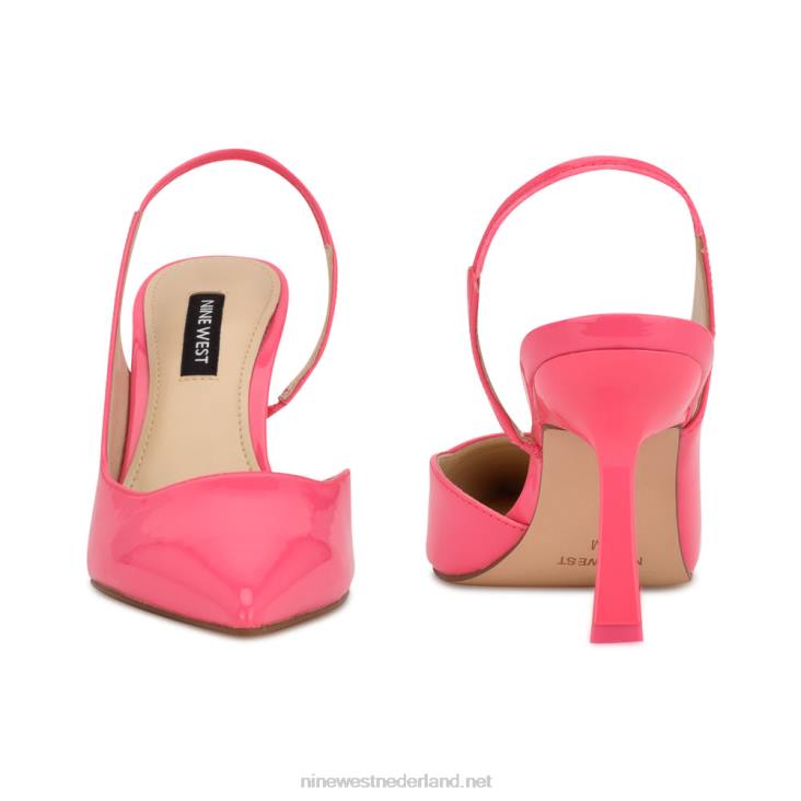 Mollie slingbacks met spitse neus en hakken Nine West 62LB970 miami-roze