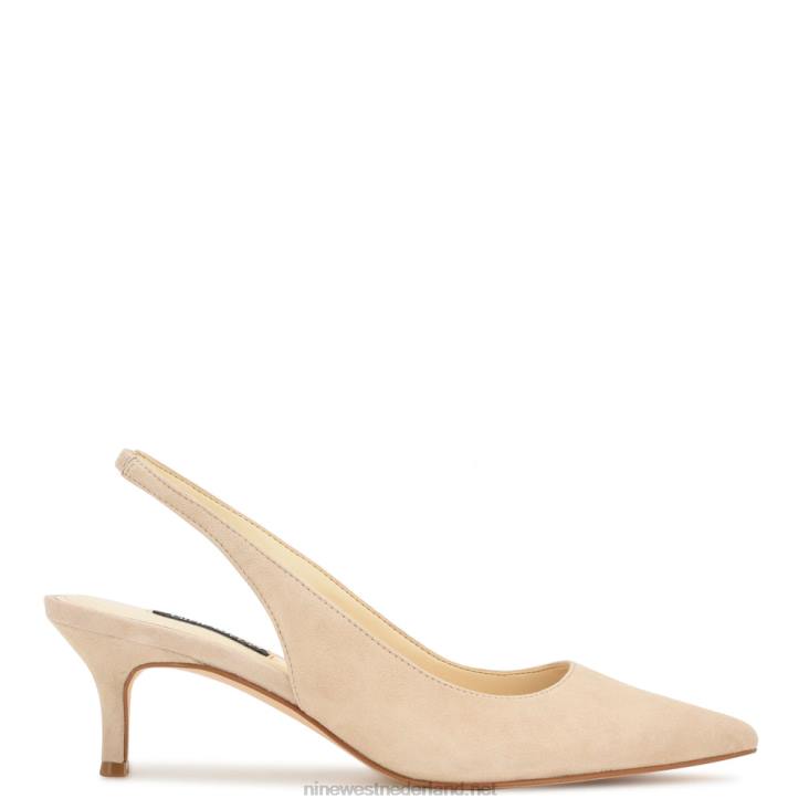 nataly slingback pumps Nine West 62LB1155 nauwelijks nude suède