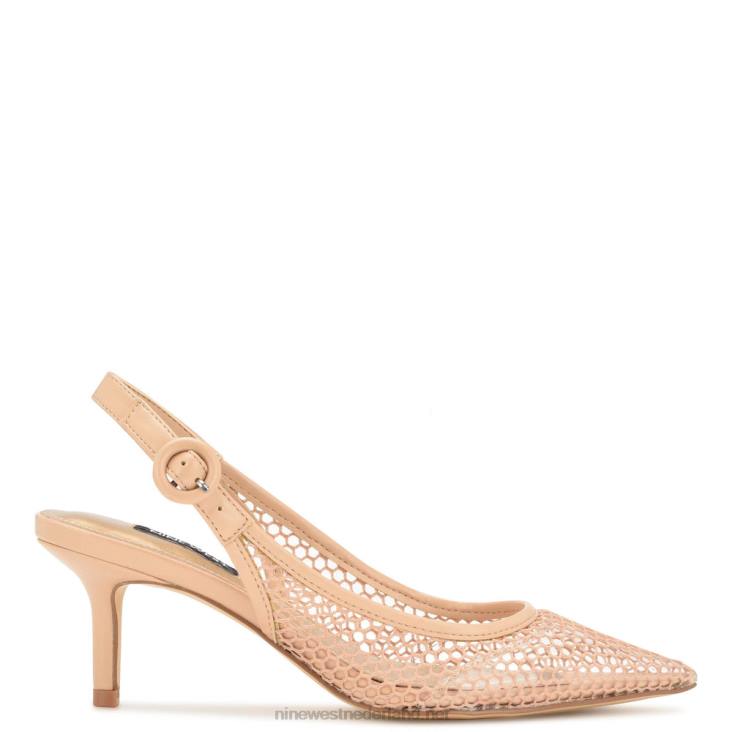 veel mesh slingback pumps Nine West 62LB1406 warme blos/helder