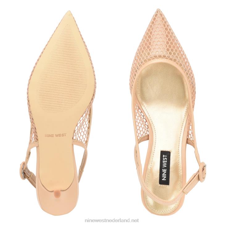 veel mesh slingback pumps Nine West 62LB1406 warme blos/helder