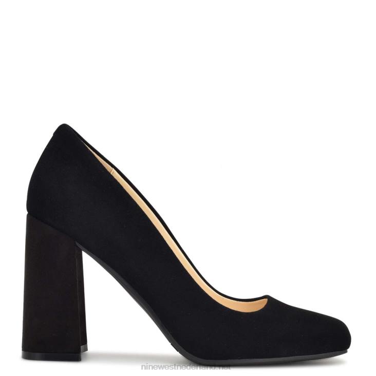 Yolend pumps met blokhak Nine West 62LB1198 zwart suède
