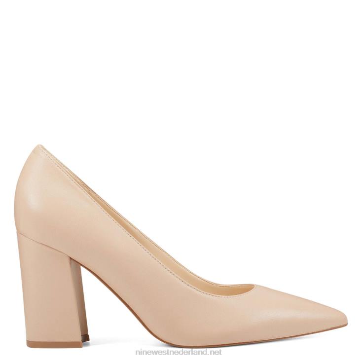 cara jurk pumps Nine West 62LB1205 nauwelijks nude leer