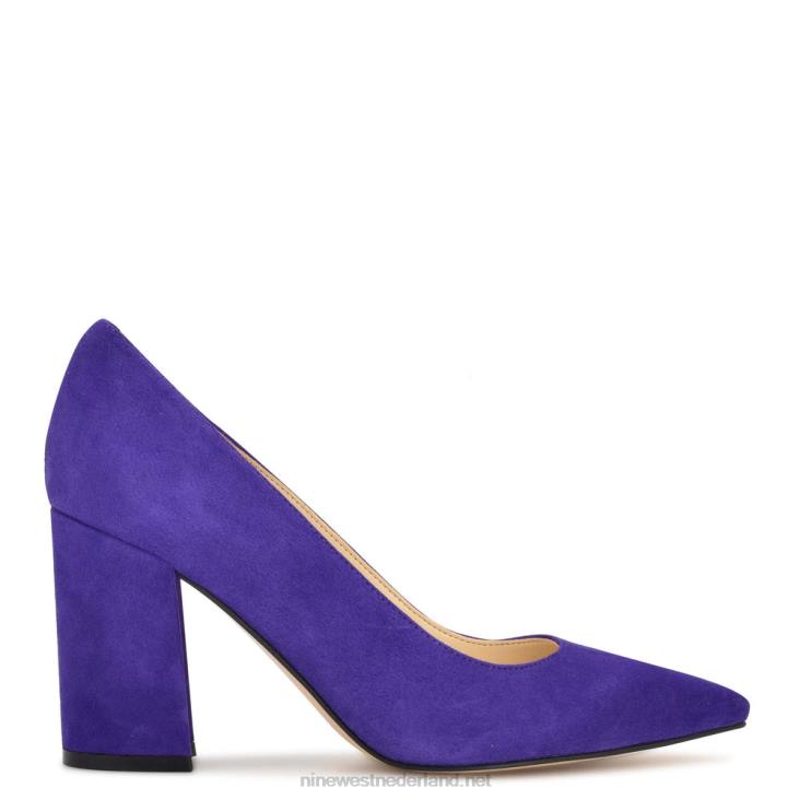 cara jurk pumps Nine West 62LB1218 paars suède