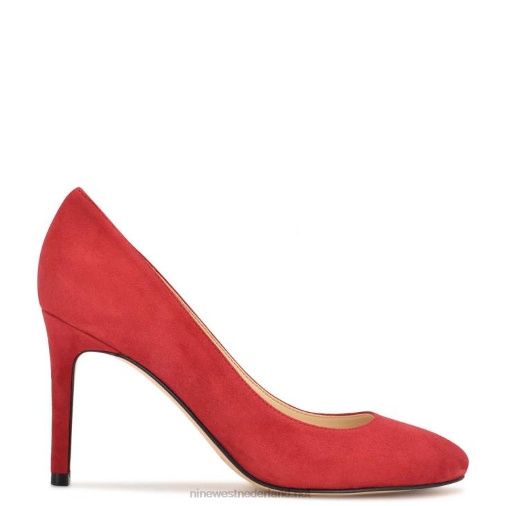 dylan pumps met ronde neus Nine West 62LB1220 rood suède
