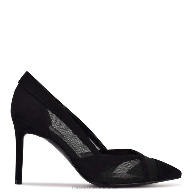 evani jurk pumps Nine West 62LB1224 zwart suède/mesh