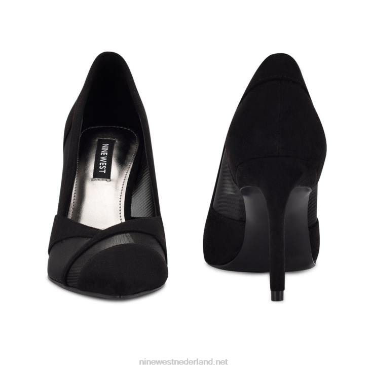 evani jurk pumps Nine West 62LB1224 zwart suède/mesh