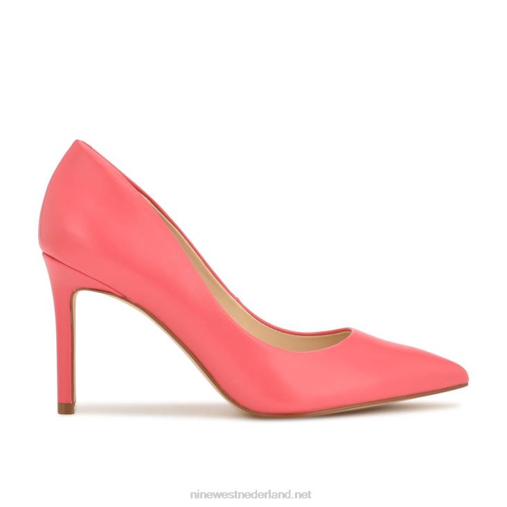 ezra pumps met spitse neus Nine West 62LB1183 koraal