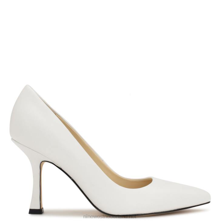 sorteert pumps met spitse neus Nine West 62LB1191 wit leer