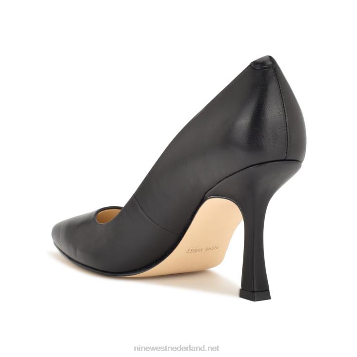 sorteert pumps met spitse neus Nine West 62LB1193 zwart leer