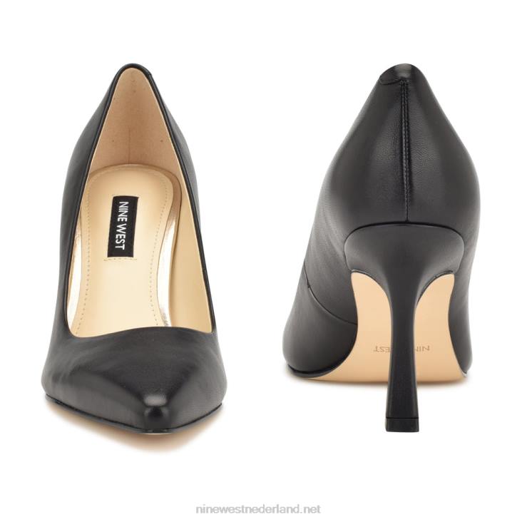 sorteert pumps met spitse neus Nine West 62LB1193 zwart leer