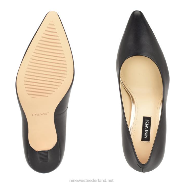 sorteert pumps met spitse neus Nine West 62LB1193 zwart leer