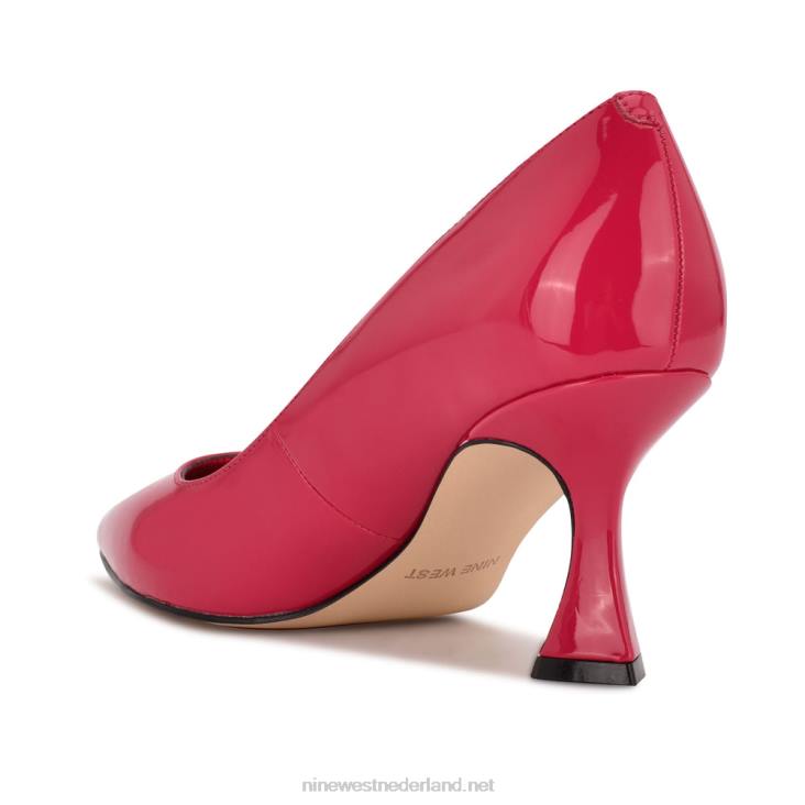 werken in pumps met puntige neus Nine West 62LB1227 magenta patent