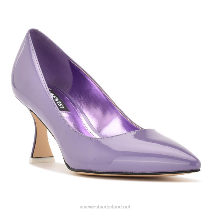 werken in pumps met puntige neus Nine West 62LB1228 paars octrooi