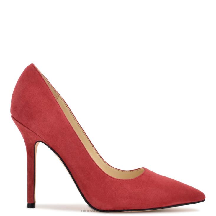 bliss pumps met spitse neus Nine West 62LB1308 rood suède