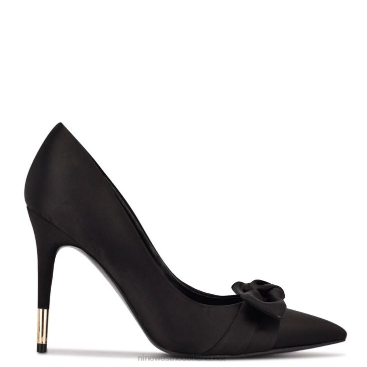 bowy jurk pumps Nine West 62LB1340 zwart satijn