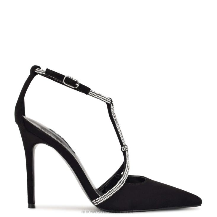 fabel pumps met spitse neus Nine West 62LB1358 zwart suède