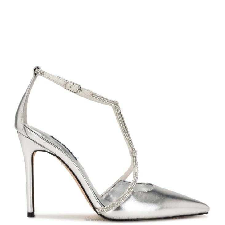 fabel pumps met spitse neus Nine West 62LB1359 zilver