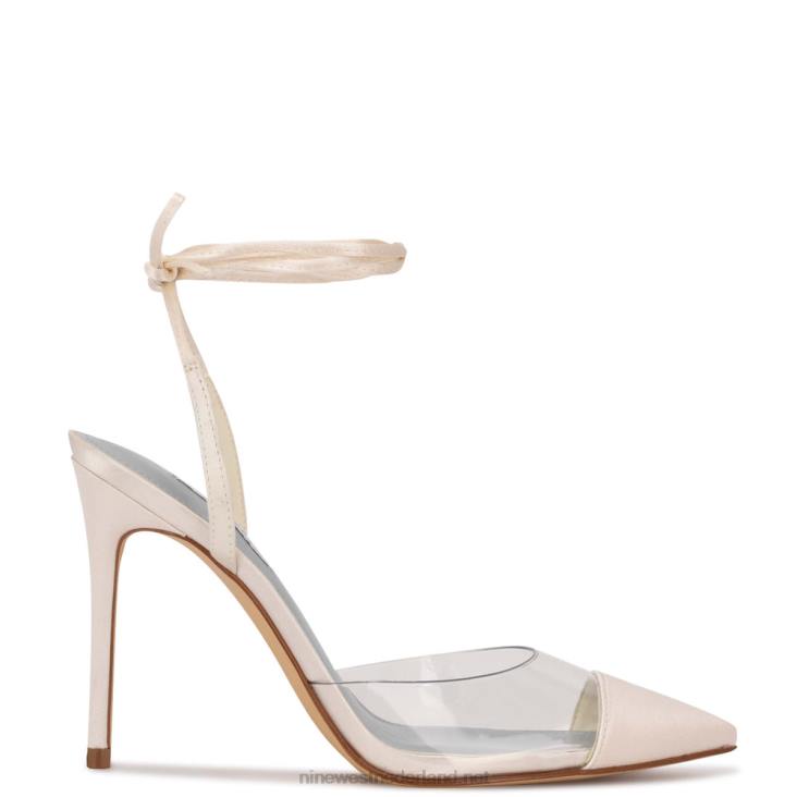 ferest enkel wrap pompen Nine West 62LB1362 ivoor/helder