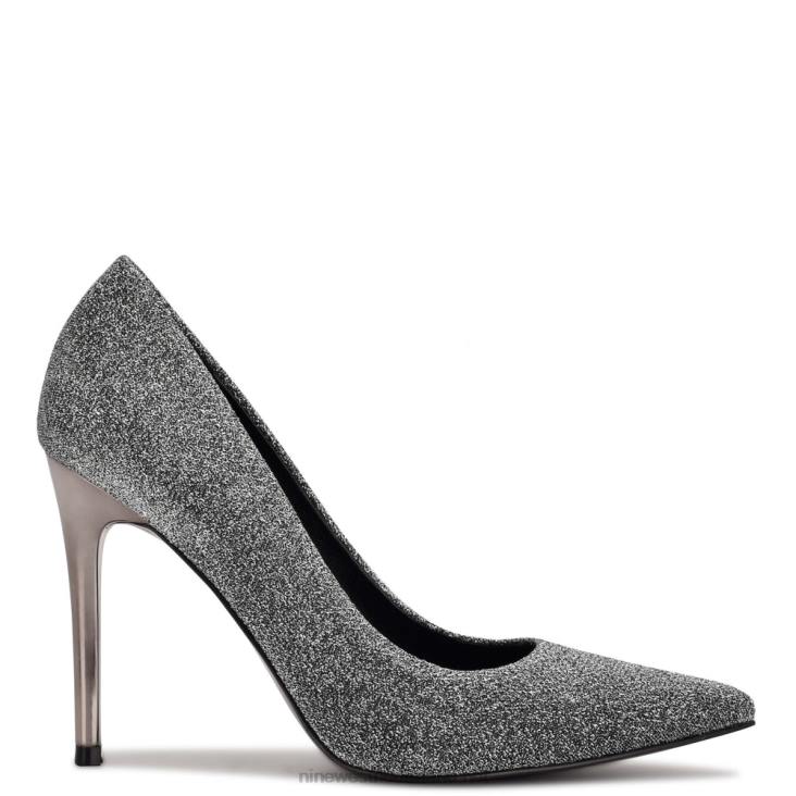 frisse puntige pumps Nine West 62LB1278 tinnen glitters