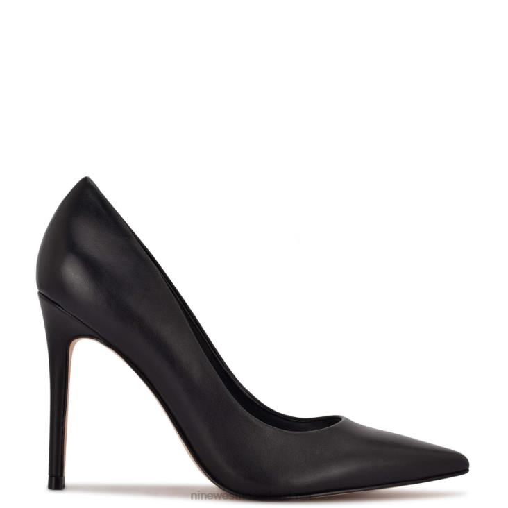 frisse puntige pumps Nine West 62LB1346 zwart leer