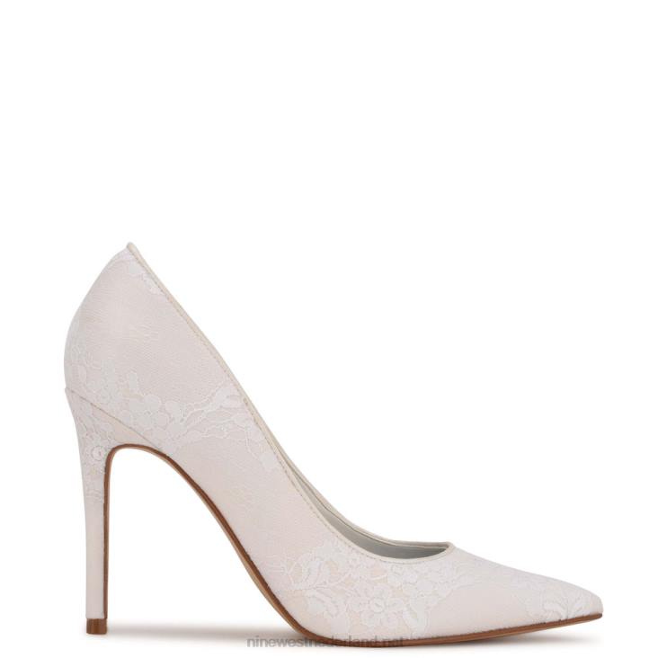 frisse puntige pumps Nine West 62LB1471 witte veter