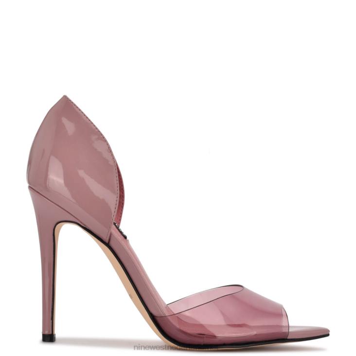 prijs peep toe pumps Nine West 62LB1310 roze/helder lak